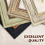 Ensemble de 4 cadres photo 5 X 7 - Cadres avec couvercle en plastique HD, cadre photo pour mur et cadres de table