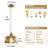 Elegant Amber Glass Cute Mini Pendant Light For Dining Room Kitchen Island Adjustable Hanging Light Fixture for bedroom living room