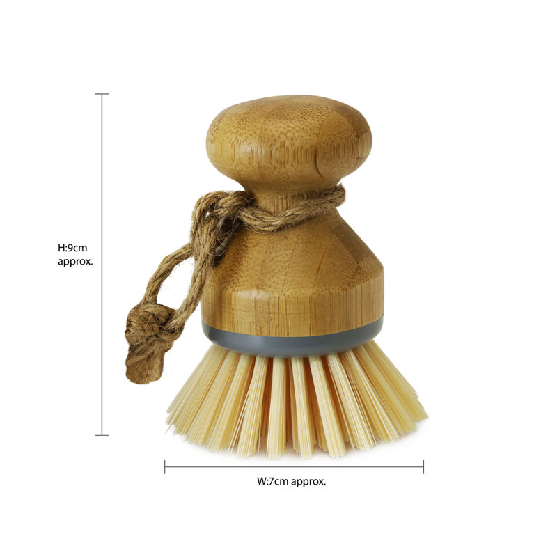 Bamboo Cleaning Essentials, Scrubbing Round and Dish Brushes