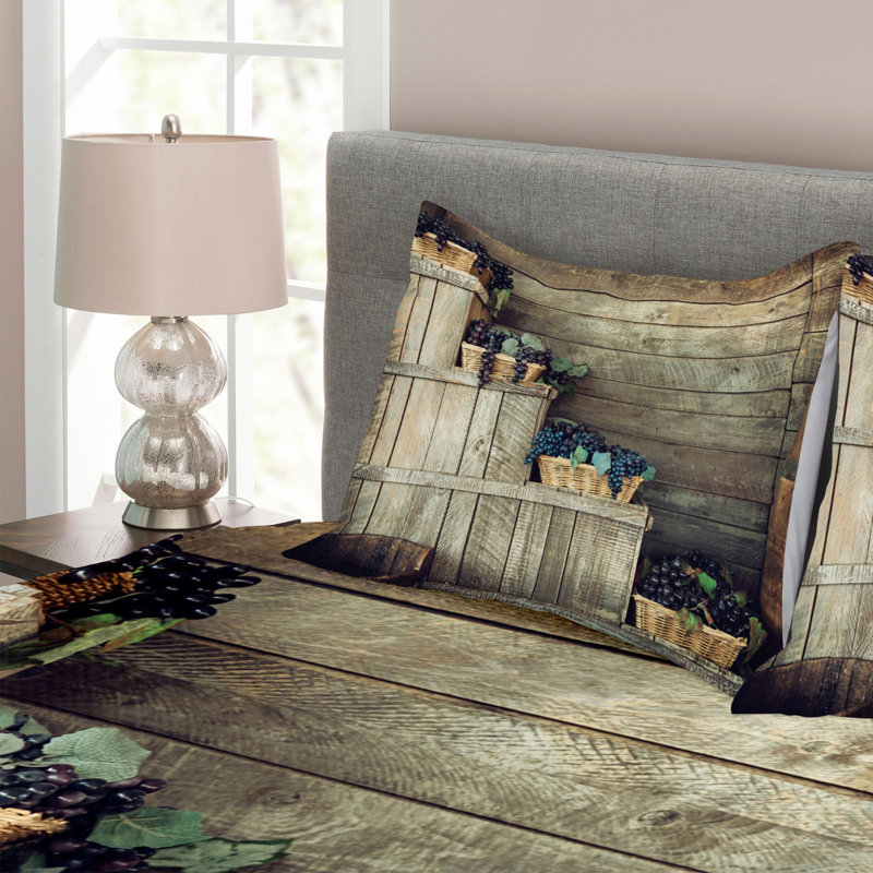 Farmhouse / Country Polyester Coverlet, Queen Coverlet + 2 Shams
