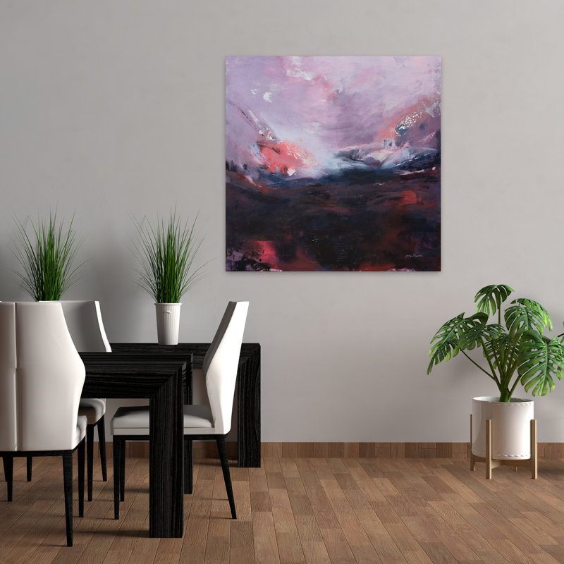 «I Dont Know How To Say Goodbye», art abstrait contemporain, H 36 po x l 36 po