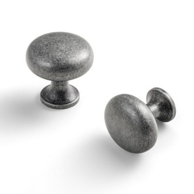 Poignée champignon Goo-Ki 1 1/2 po (1,5 po), nickel vieilli