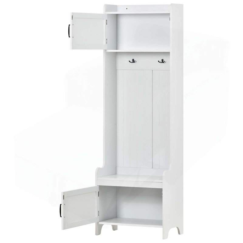Versatile 4-in-1 Hallway Coat Rack with Multiple Functions and Stylish Design
