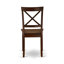 L'ensemble 3 pièces de table et chaises de cuisine comprend une table de salle à manger rectangulaire avec rallonge papillon et 2 chaises en bois massif, 32 x 54 pouces, acajou-95030352-16981959