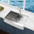 KBFmore  Single Bowl Apron Front Farmhouse Workstation Kitchen Sink with 6 PCs Accessories-98377043