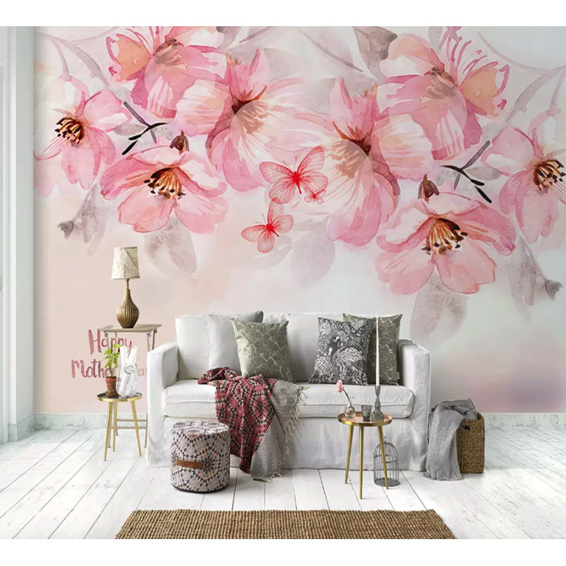 Papier peint texturé amovible Boho, l 112 po x L 75 po