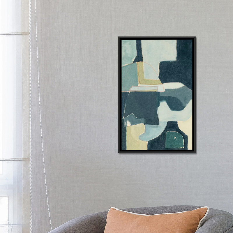 «Blue Note III», reproduction sur toile, H 26 po x l 18 po x P 1,5 po, Toile tendue, Pas de tapis