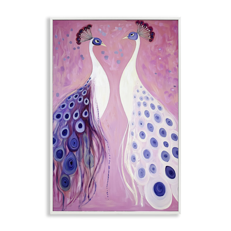 «Feather Coats Peacocks», estampe numérique, conception par Annabelle Hall, H 24 po x l 16 po