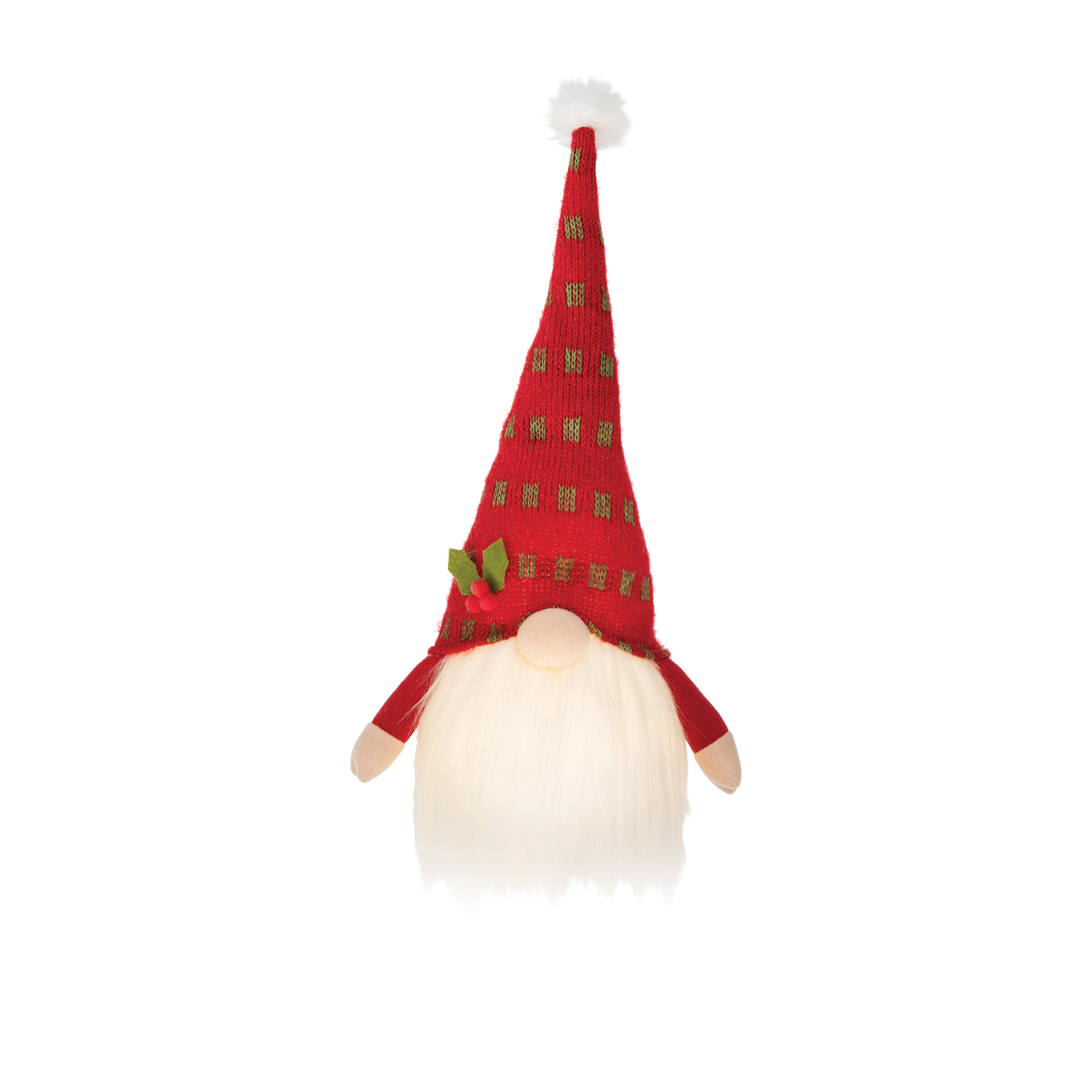 The Holiday Aisle® Red Flexible Gnome with LED | Wayfair