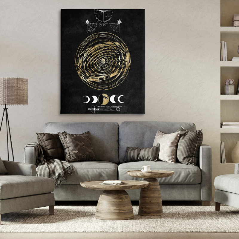 "Eclipses of Sun & Moon", art mural par Oliver Jeffries bp-781_CN, H 48 po x l 36 po