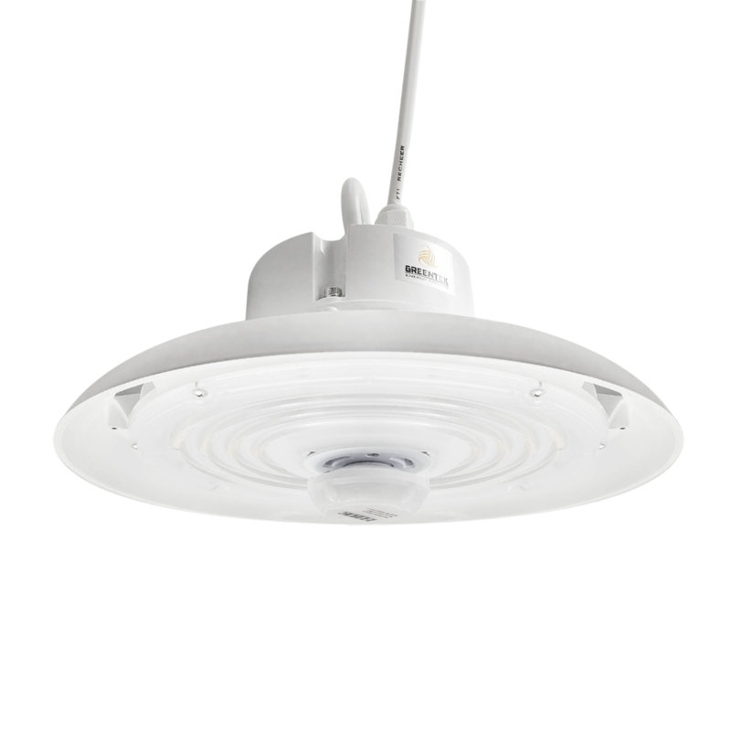 GREENLIGHTDEPOT LED High Bay - 150W - 20,899 Lumens - Motion Sensor - UFO2 - Hook Mount - 5 Year Warranty - Black - (UL+DLC)