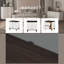 Carena White & Walnut Finish Night Stand W/USB
