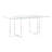 Lunado Glass Top Metal Base Dining Table-70252379
