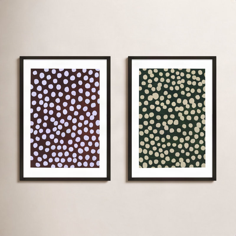 Navi 3 par Michela Sorrentino - Ensemble de 2 peintures encadrées, Noir, H 25 po x l 17,5 po x P 1,25 po