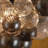 3-Light Modern Glass Globe Flush Mount Ceiling Light Chandelier-1270975398