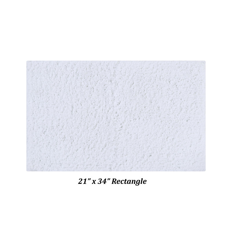 Tapis de salle de bain Micro, Rectangle 21 po x 34 po, Blanc