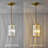Modern Pendant Light Rectangle Pendant Lighting Mini Crystal Chandeliers Adjustable Pendant Light Fixture for Kitchen Island Dinning Room Living Room-1089419578-1089419579