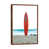 Classic Brown Wood Floater Framed