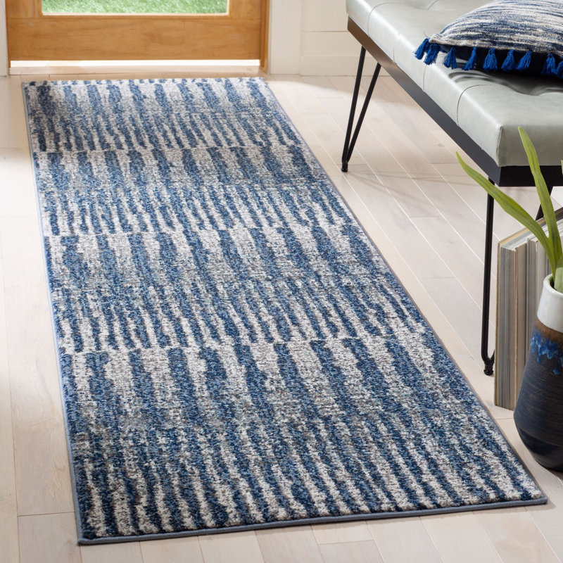 Tapis abstrait Katzer Performance, Tapis de couloir 2 pi 3 po x 8 pi