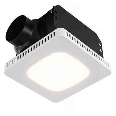 Bathroom Exhaust Fan, 80 CFM High-Efficiency Ventilation, 1.5Sones Low Noise Operation All-Copper Motor, Energy-Saving Bathroom Ceiling Fan, Need For Attic Access, For Various Ceilings