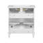 Meuble-lavabo de 30 pouces avec lavabo en céramique, porte à fermeture en douceur et tablettes réglables-411615385