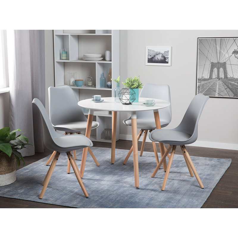 Arvilla 48cm H Polyester Blend Upholstered Side Chair, Grey