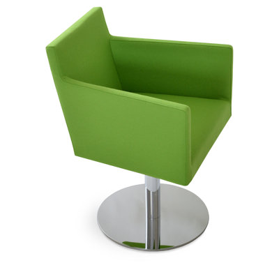 Fauteuil pivotant en laine 22 po Harput