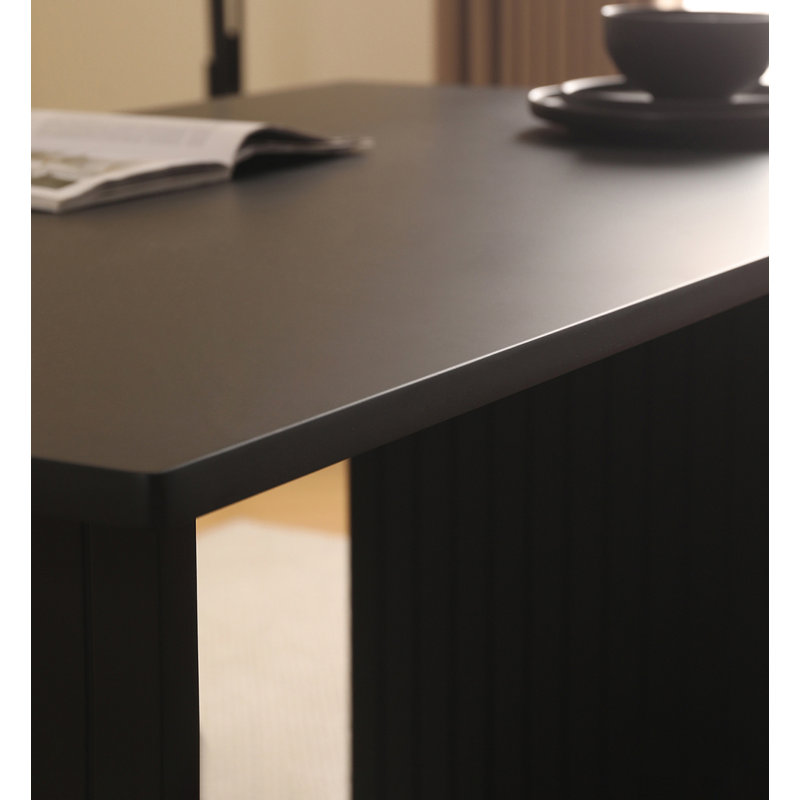 Table de salle à manger en bois massif de style moderne et simple, H 30,08 po x L 55,12 po x l 31,50 po