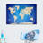 " Beige Longitude World Map " by Globetrotter Studio-729085264