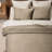 EVERGRACE Channel Stitch 100% Cotton Quilt Set, Pre-Washed Cotton Sateen Coverlet Bedspread, 3-Piece Soft & Breathable Bedding Set With 2 Shams For All Seasons-124555135-124555136