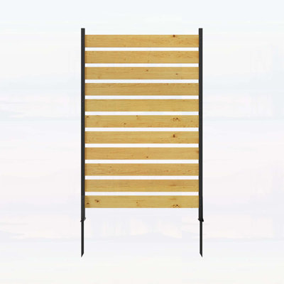 Weather-Resistant Outdoor Fence for Pool Equipment and Trash Can Enclosures