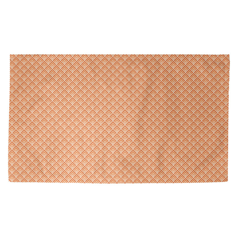 Tapis de porte d’intérieur anti-dérapant Kitterman, Orange, Rectangle 3 pi 3 po x 5 pi 3 po
