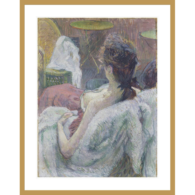 «The Model Resting» par Henri de Toulouse-Lautrec, impression giclée sur cadre, H 41,5 po x l 32,99 po