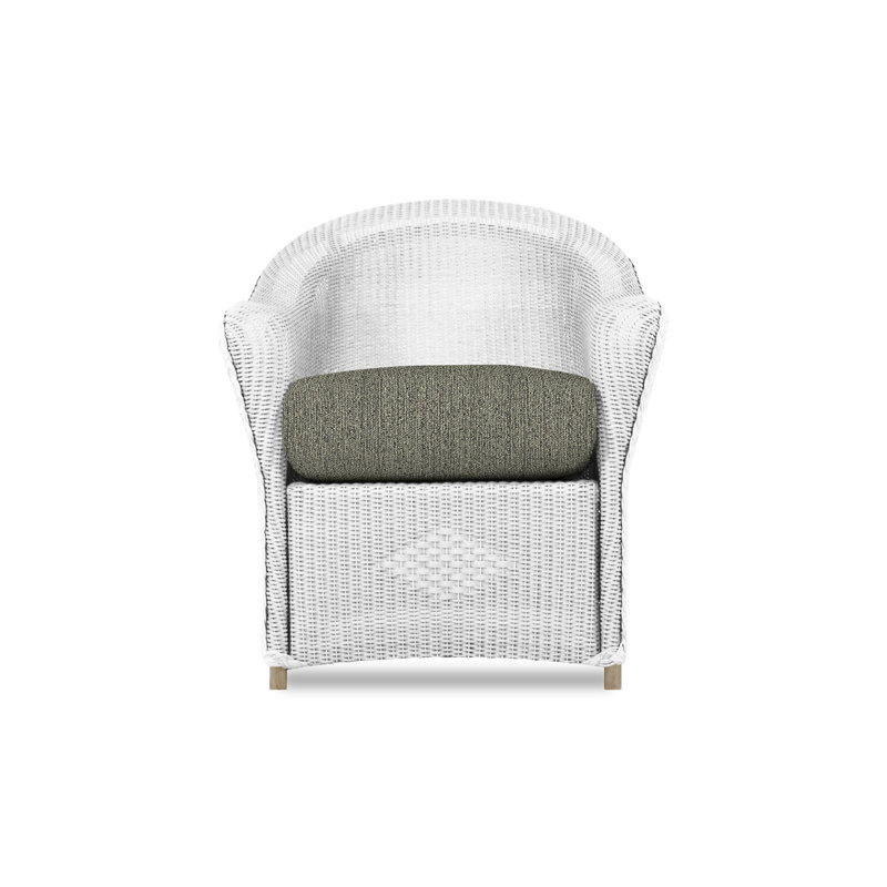 Reflections Outdoor Dining Armchair, Demo Oatmeal, White