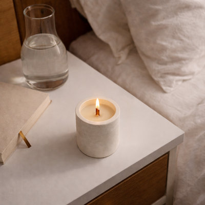 Soy Wax Cylindrical Concrete Candle 35 inches H x 33 inches Diameter
