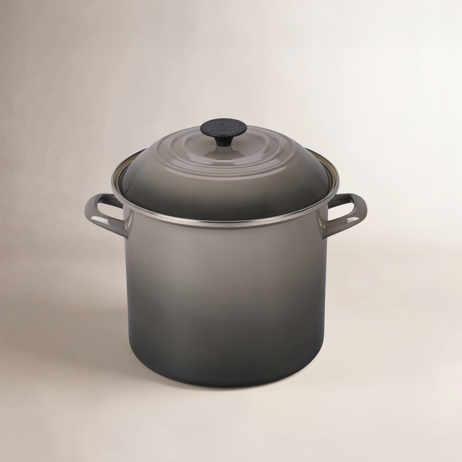 Le Creuset Enamel-on-Steel Stockpot with Lid, 8 qt., Oyster