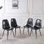 5PCS Dining Set, Mid-Century Extendable Dining Table With MDF Top & 4 Faux Leather Dining Chairs-136722573