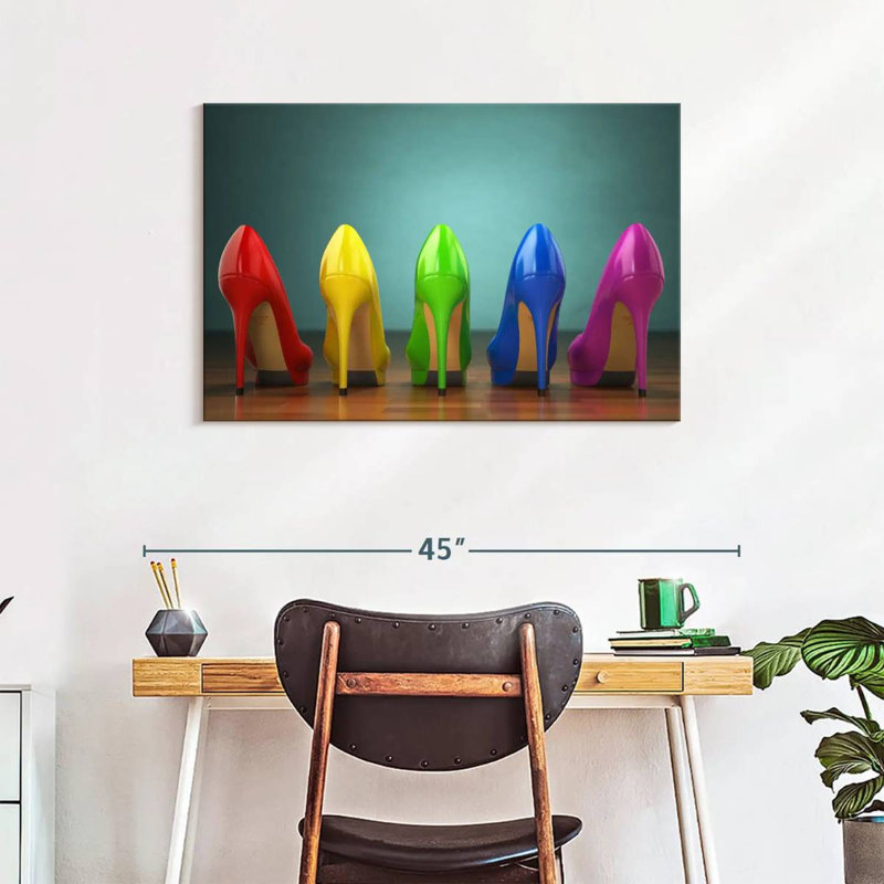 Shuttleworth Rainbow Heels, 24" H x 36" W