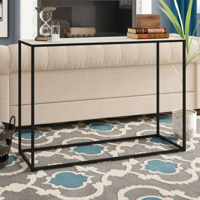 Gettys 43.5'' Marble Top Console Table