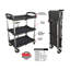 Chariot de service de rangement repliable avec outils olympia
