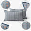Ensemble de housses de coussin en coton imprimé floral bleu Kunj 20" x 26"-130726809-133726240