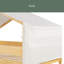 Lit simple superposé en bois avec tente-1405931000