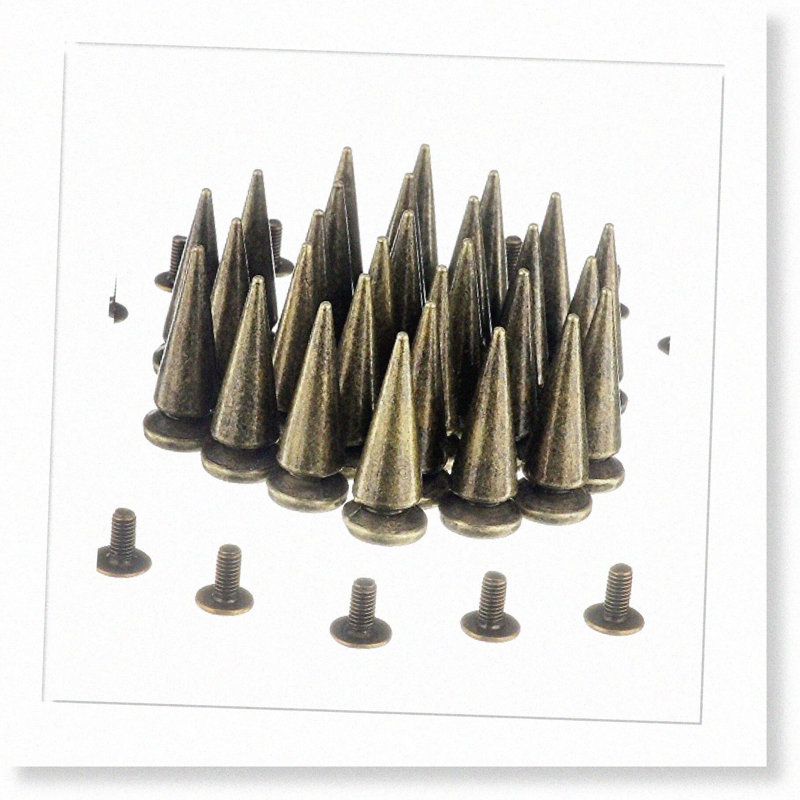 Bronze Metal Tree Spikes & Studs - 30 Sets 25MM