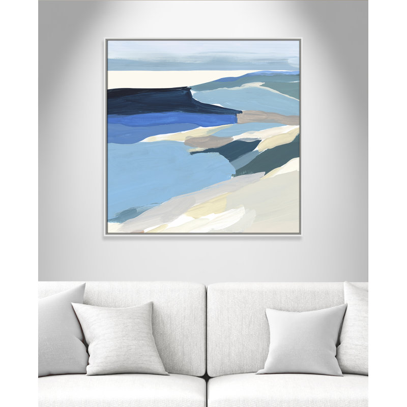 Decker Graham Lake II - reproduction d'art, Toile avec cadre blanc, H 37,5 po x l 37,5 po x P 2 po