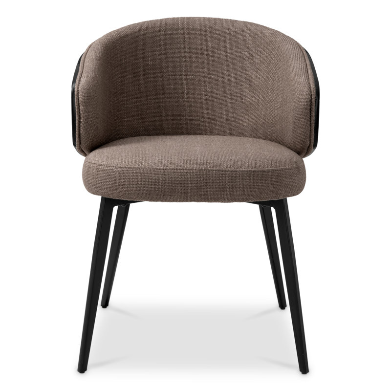 Camerota Upholstered Arm Chair, Gray/Black