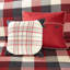 Courtepointe rouge pour lit double / grand, 6 pièces, chevrons, écossais Buffalo, pièce de coussins décoratifs faits à la main en rouge, double / grand, imprimé à chevrons, draps confortables