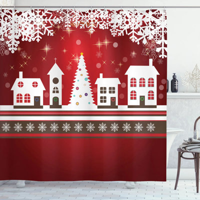 Shower Curtain with Hooks Included