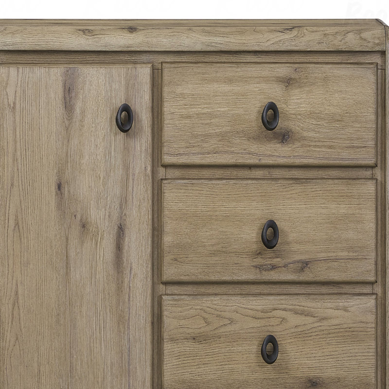 Commode décorative en chêne pour le vestibule et le petit rangement