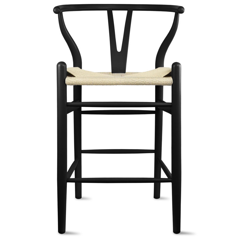 Tabouret de comptoir Beauton, Noir