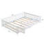  Lit de plancher avec porte, cadre de lit plateforme en bois avec clôture-1380431912-1380431913